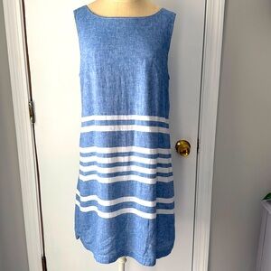 Beach lunch lounge strapless stripes dress